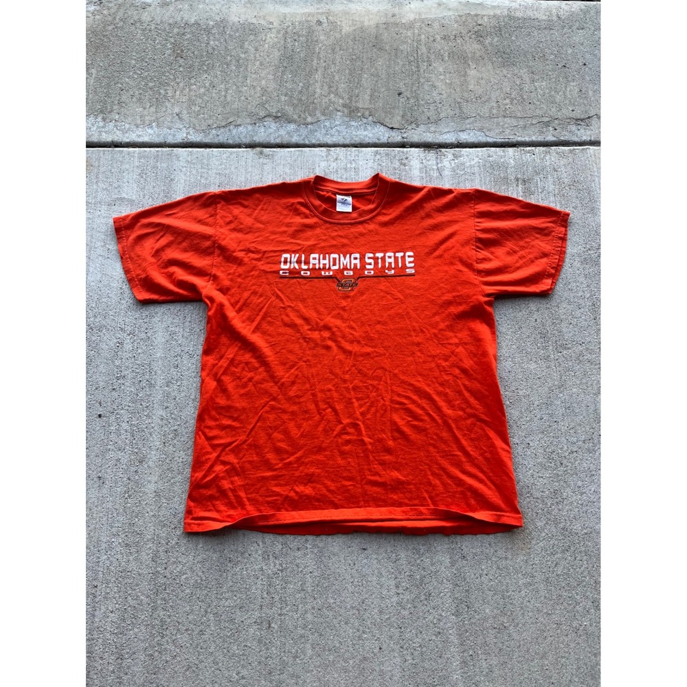 Jerzees Oklahoma State Cowboys T Shirt XL Orange OSU NCAA Graphic Tee Mens